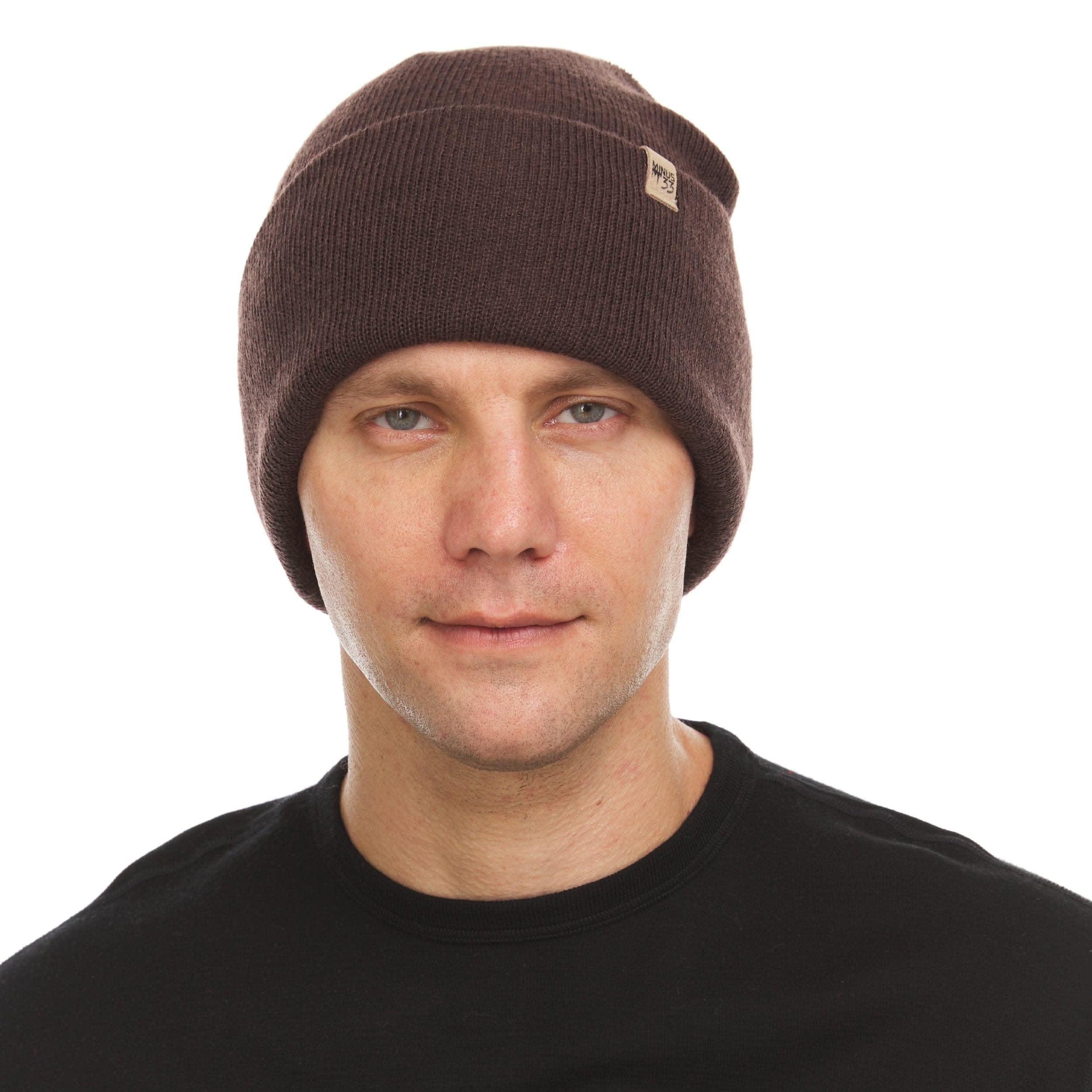 Midweight Merino Wool Cuffed Beanie for Outdoor Activity