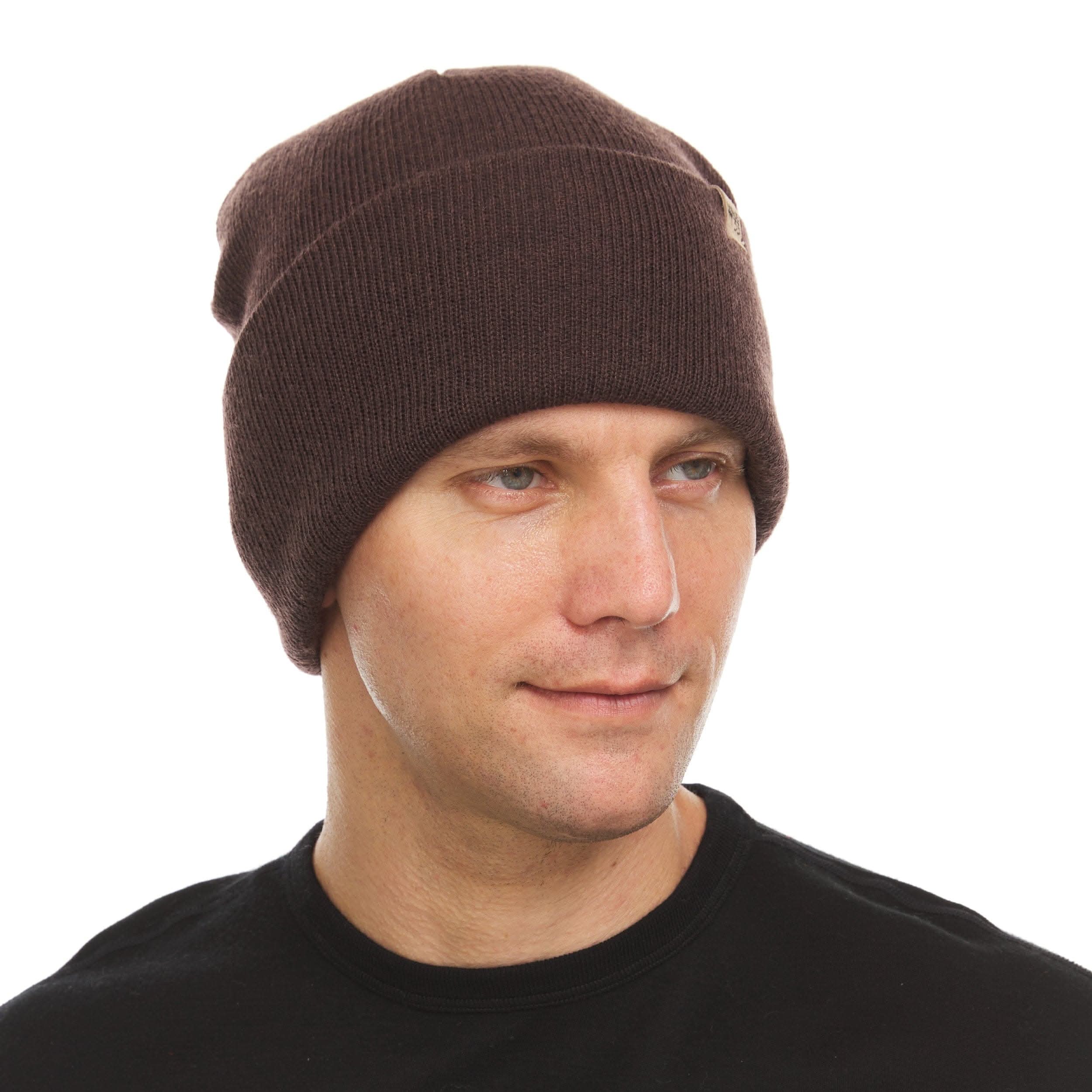 Midweight Merino Wool Cuffed Beanie for Outdoor Activity