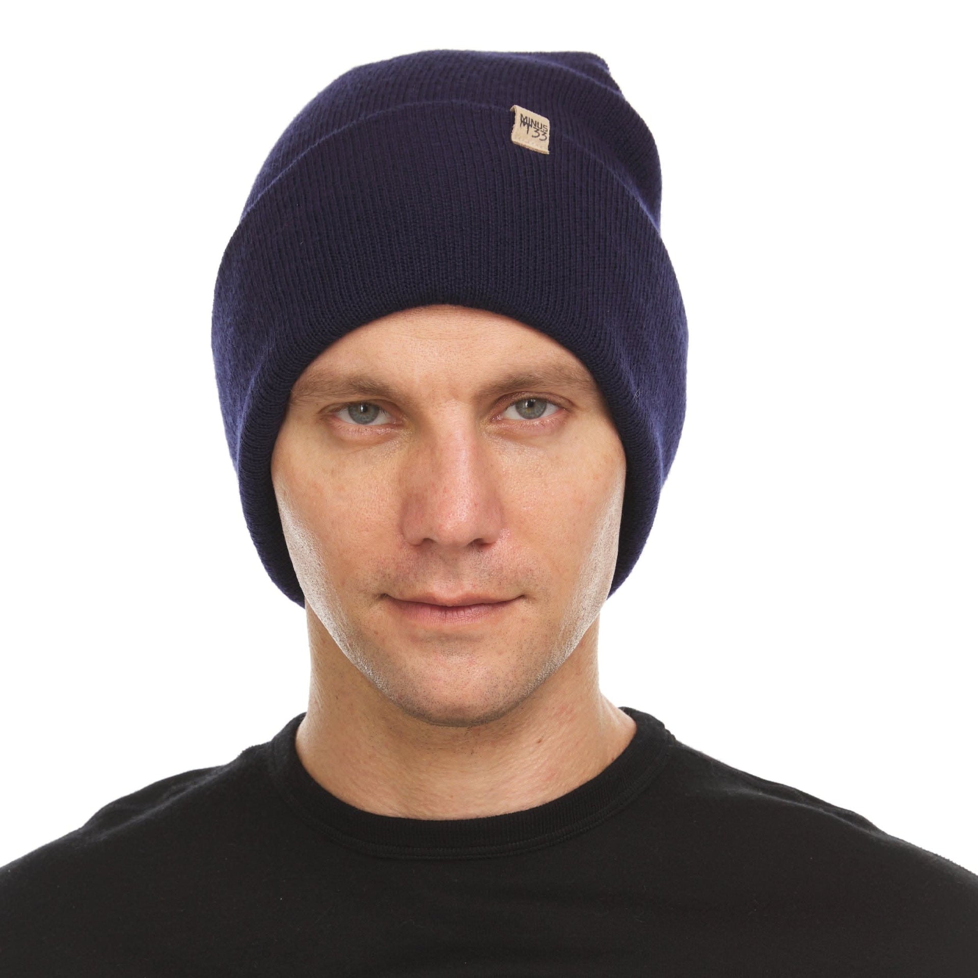 Midweight Merino Wool Cuffed Beanie for Outdoor Activity