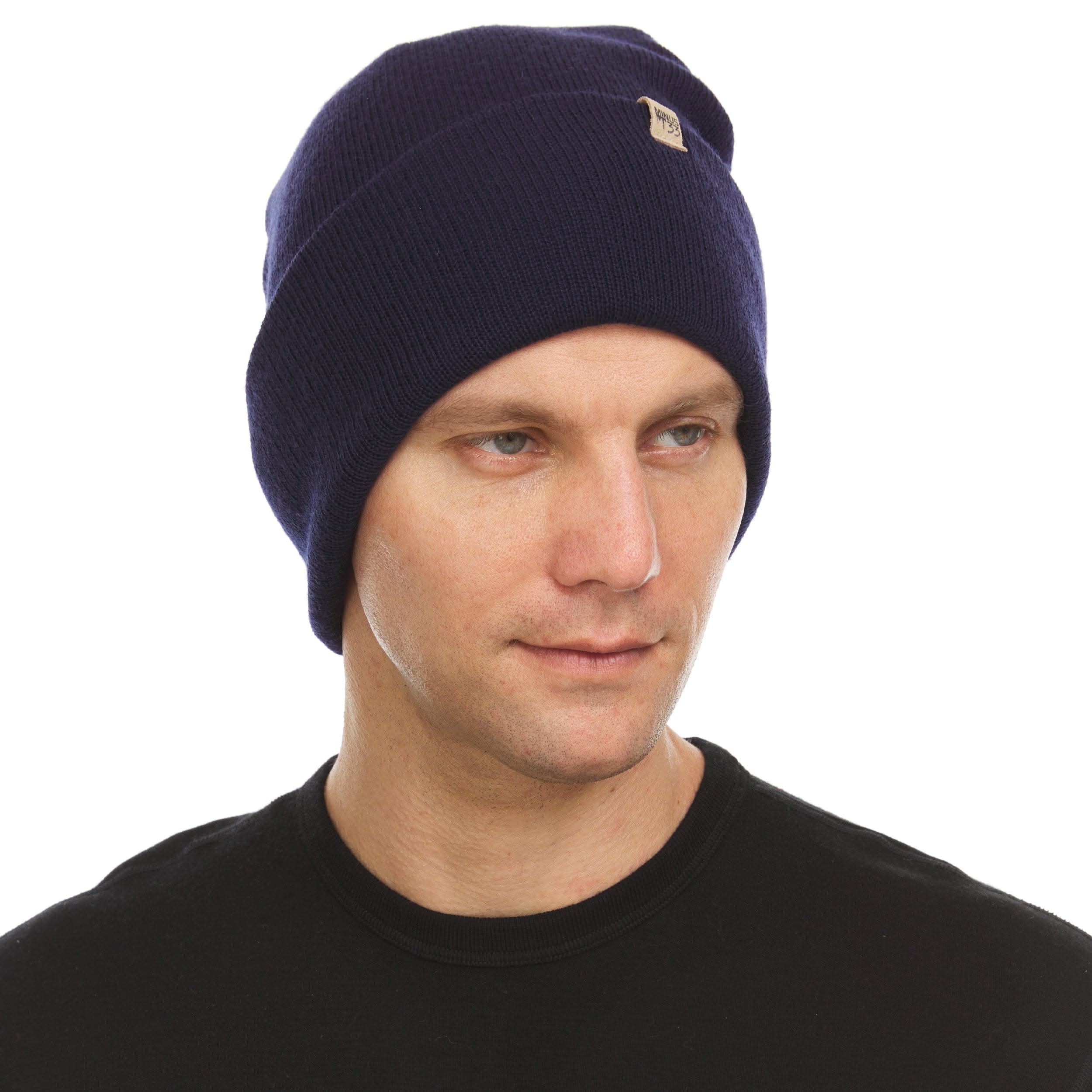 Midweight Merino Wool Cuffed Beanie for Outdoor Activity