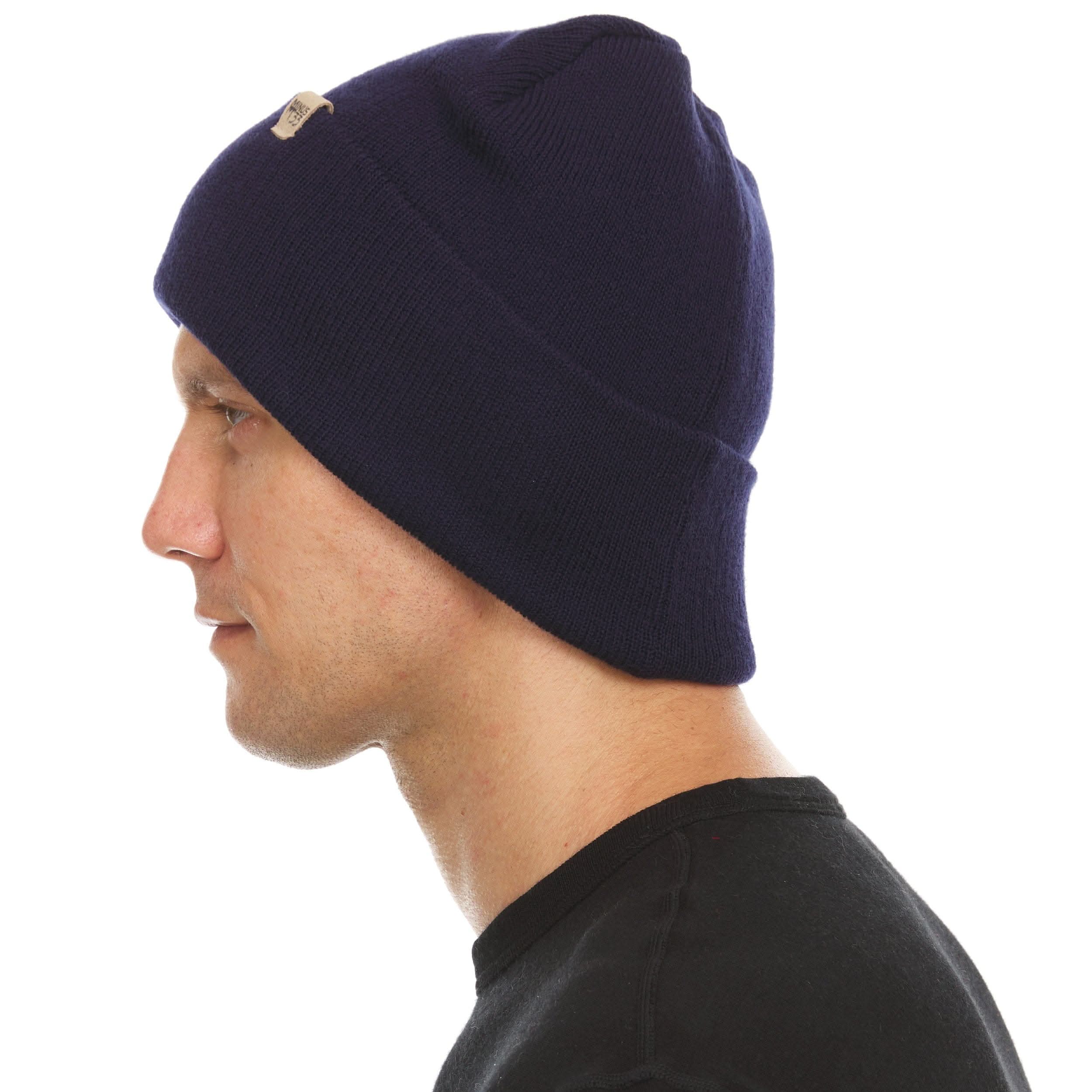 Midweight Merino Wool Cuffed Beanie for Outdoor Activity