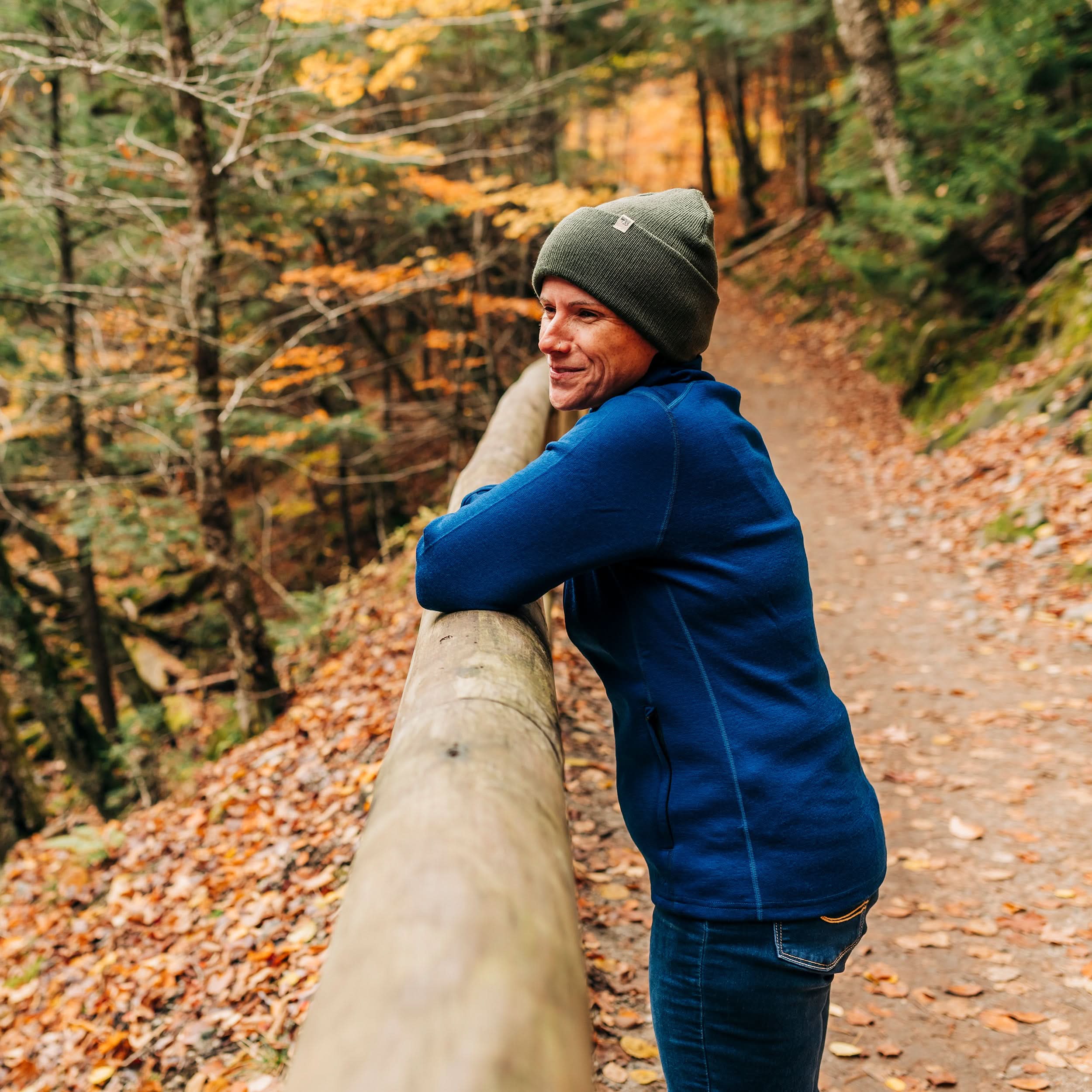 Midweight Merino Wool Cuffed Beanie for Outdoor Activity