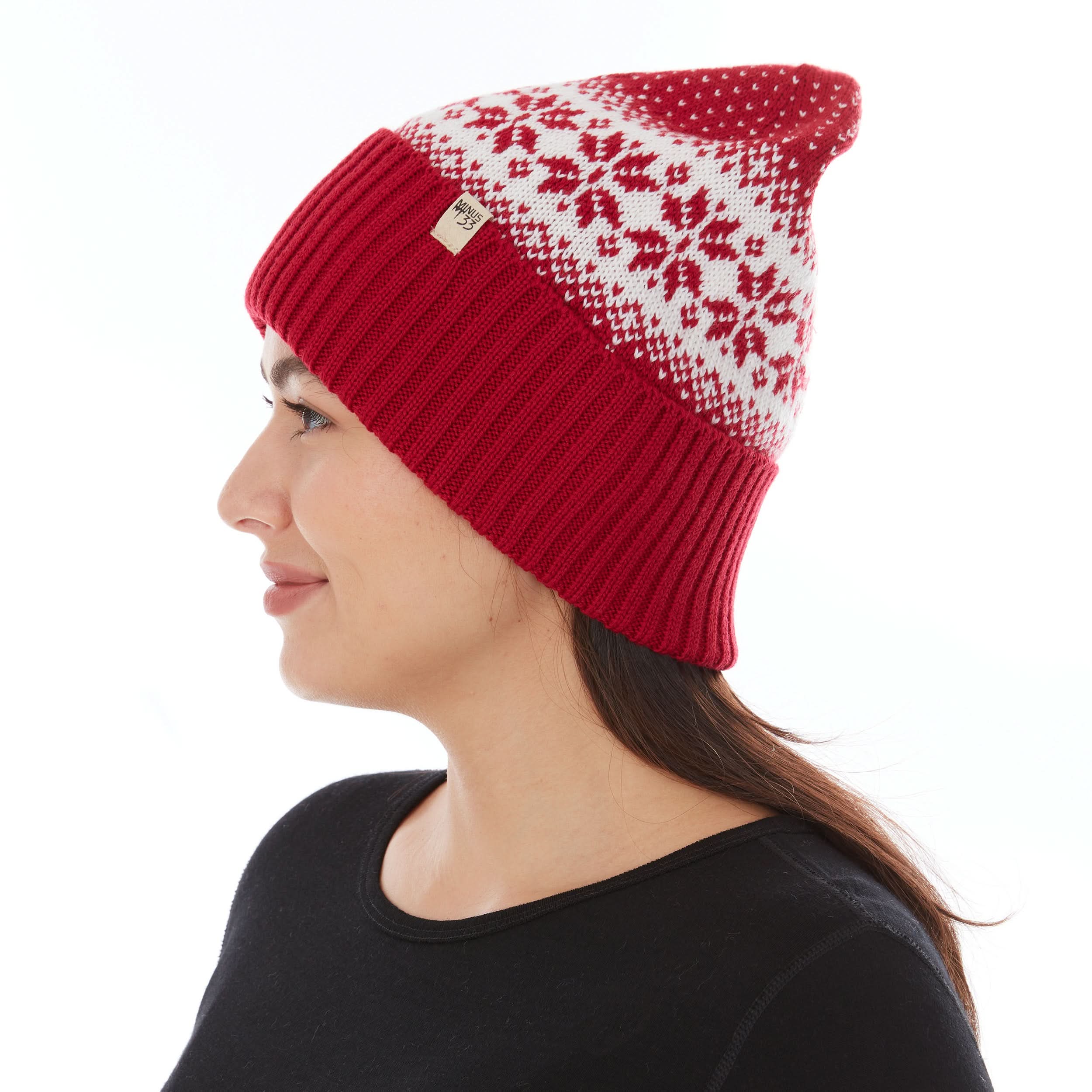 Midweight Merino Wool Cuffed Beanie for Outdoor Activity