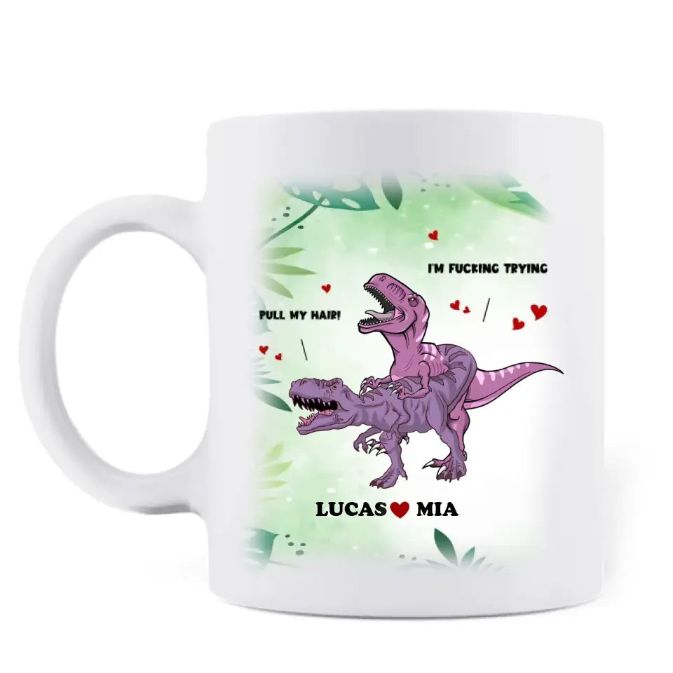 Personalized Funny Couple Mug - Gift Idea For Couple/Him/Her/Valentine's Day - Roses Are Red Pickles Are Green