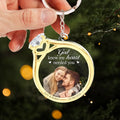 Personalized Couple Ring Acrylic Keychain - Upload Photo - Gift Idea For Couple/Him/Her - God Knew My Heart Needed You