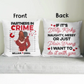 Personalized Couple Pillow Cover - Best Gift Idea For Husband/Wife/Birthday/Anniversary - Partners In Crime