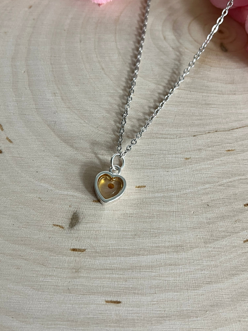 Mustard Seed Heart Necklace in Gold and Silver – Christian Faith Jewelry for Women