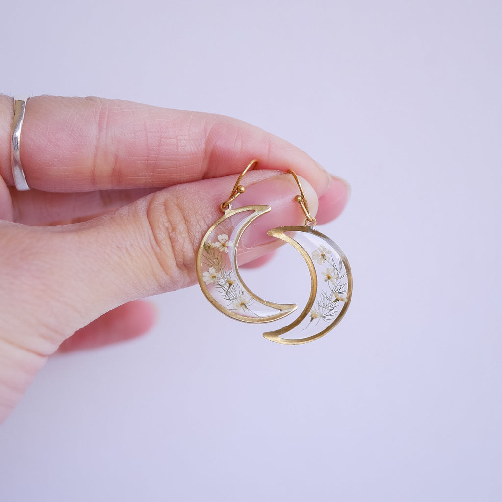 Garden Flower Earrings - Gold & Silver Botanical Posts