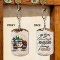 Personalized Camping Couple Aluminum Keychain - Gift Idea For Couple/Camping Lovers - You Are My Greatest Adventure
