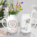 Personalized Grandma's Garden Ceramic Flower Vase - Up to 10 Kids - Mother's Day Gift Idea For Grandma/Mom - Thank You For Helping Us Grow