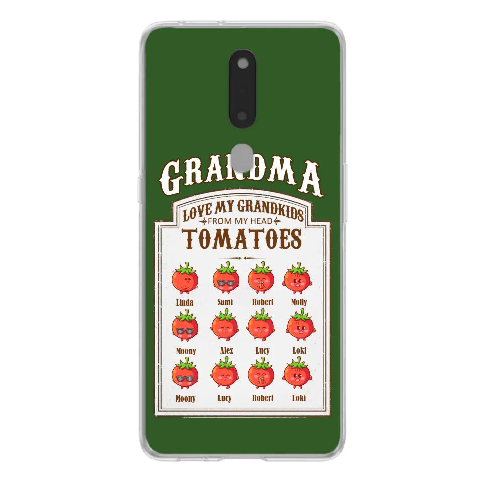 Personalized Grandma Tomatoes Phone Case - Mother's Day Gift Idea For Grandma- Up to 12 Tomatoes - Case For Oppo/ Xiaomi/ Huawei