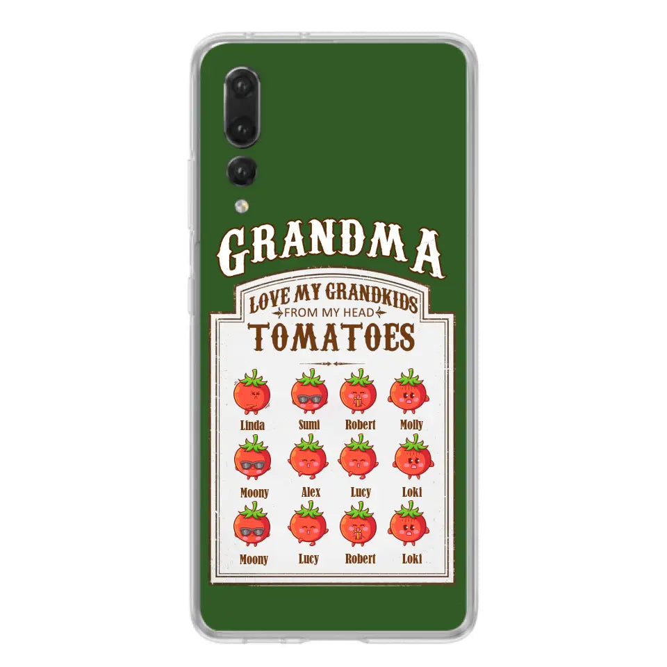 Personalized Grandma Tomatoes Phone Case - Mother's Day Gift Idea For Grandma- Up to 12 Tomatoes - Case For Oppo/ Xiaomi/ Huawei