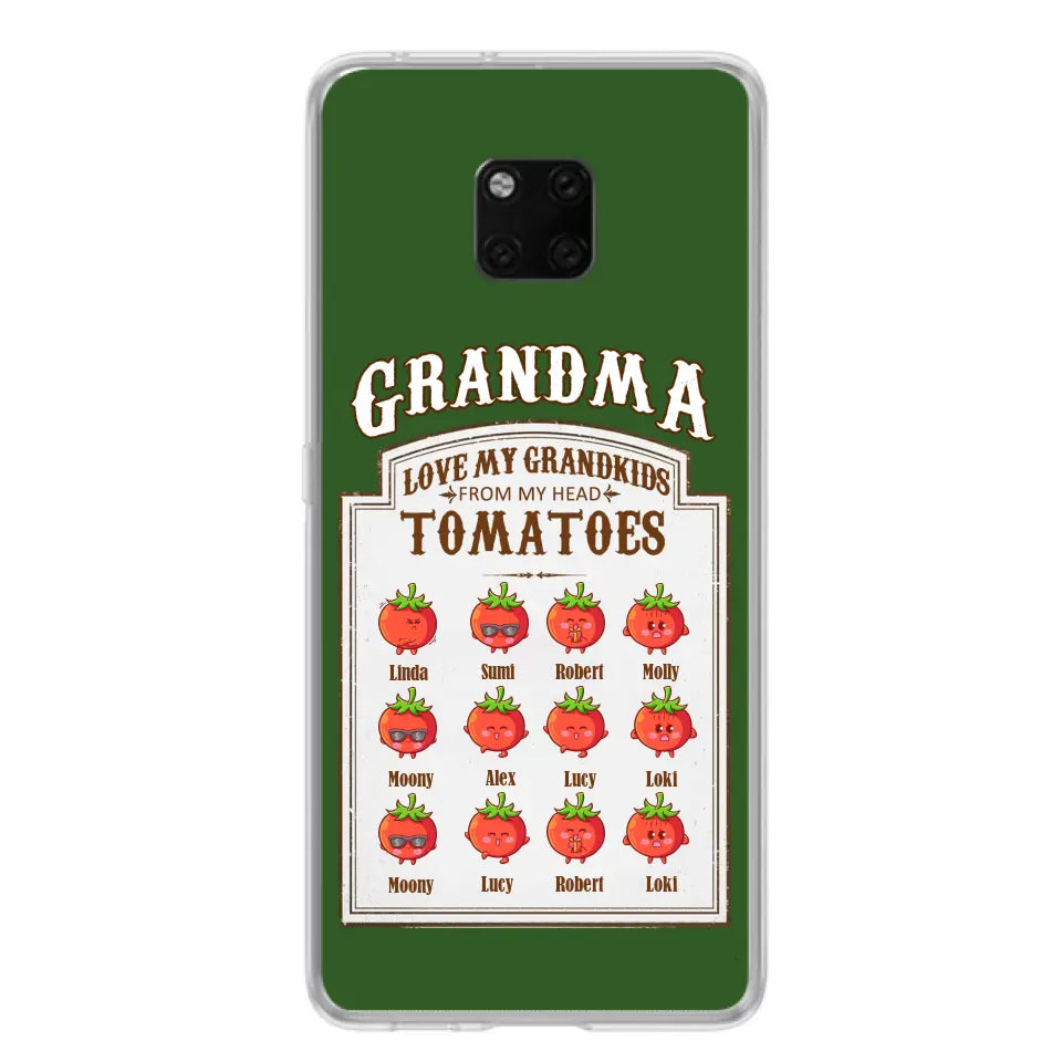 Personalized Grandma Tomatoes Phone Case - Mother's Day Gift Idea For Grandma- Up to 12 Tomatoes - Case For Oppo/ Xiaomi/ Huawei