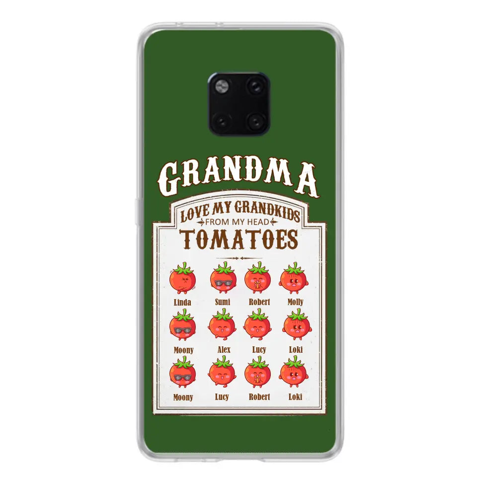 Personalized Grandma Tomatoes Phone Case - Mother's Day Gift Idea For Grandma- Up to 12 Tomatoes - Case For Oppo/ Xiaomi/ Huawei