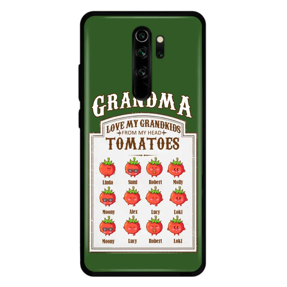 Personalized Grandma Tomatoes Phone Case - Mother's Day Gift Idea For Grandma- Up to 12 Tomatoes - Case For Oppo/ Xiaomi/ Huawei