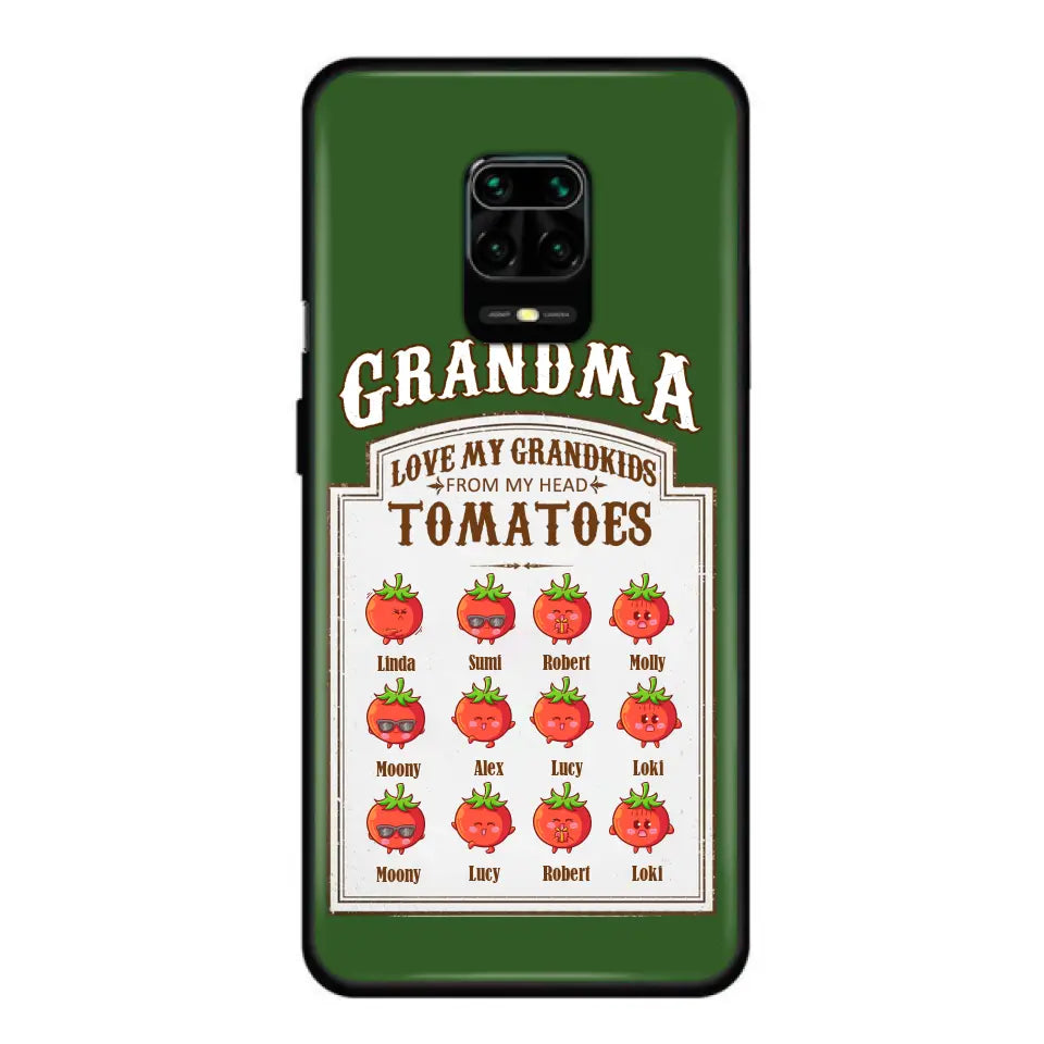 Personalized Grandma Tomatoes Phone Case - Mother's Day Gift Idea For Grandma- Up to 12 Tomatoes - Case For Oppo/ Xiaomi/ Huawei