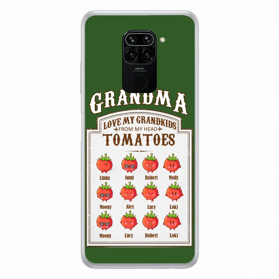 Personalized Grandma Tomatoes Phone Case - Mother's Day Gift Idea For Grandma- Up to 12 Tomatoes - Case For Oppo/ Xiaomi/ Huawei