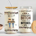 Personalized To Mom Clear Glass Can - Mother's Day Gift Idea For Mom From Daughter - Like Mother Like Daughter