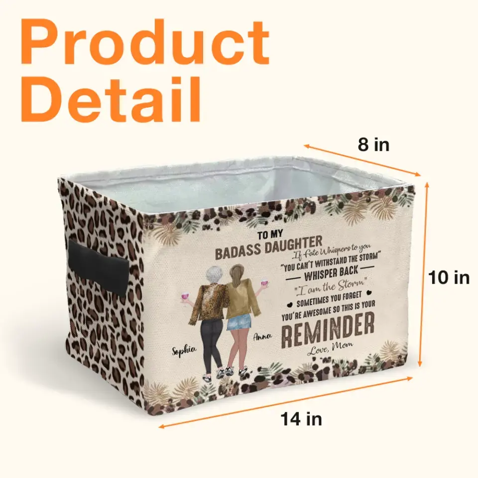 Personalized Mother And Daughter Storage Box - Gift Idea For Daughter/Mom - Like Mother Like Daughter