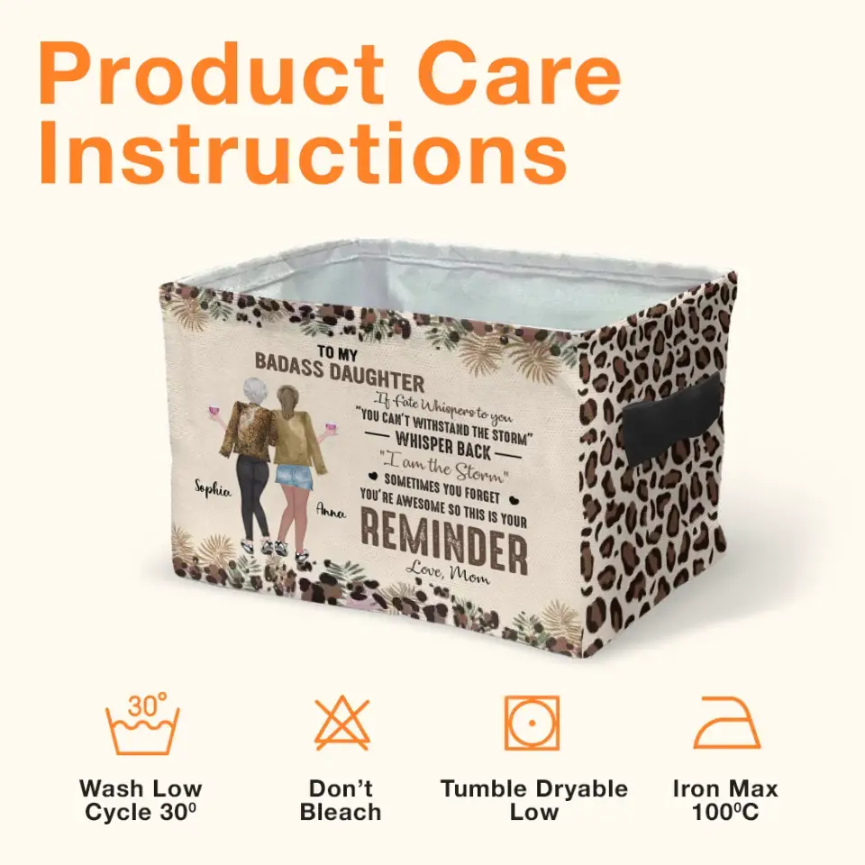 Personalized Mother And Daughter Storage Box - Gift Idea For Daughter/Mom - Like Mother Like Daughter