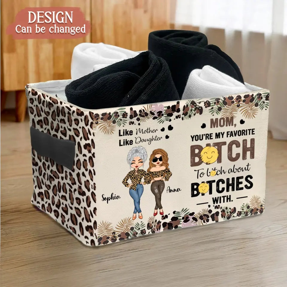Personalized Mother And Daughter Storage Box - Gift Idea For Daughter/Mom - To My Badass Daughter