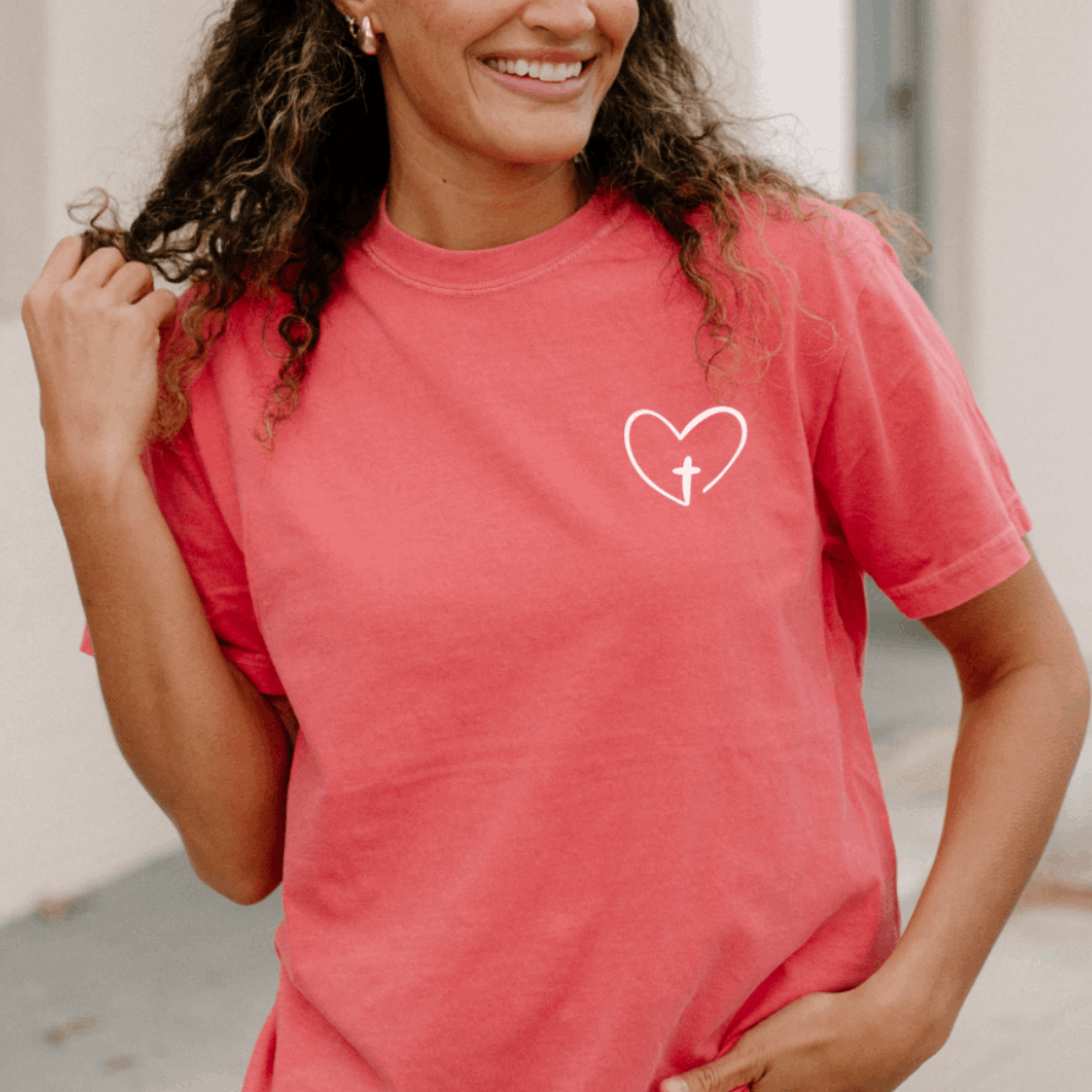 Jesus Has My Back Christian Comfort Colors Tee