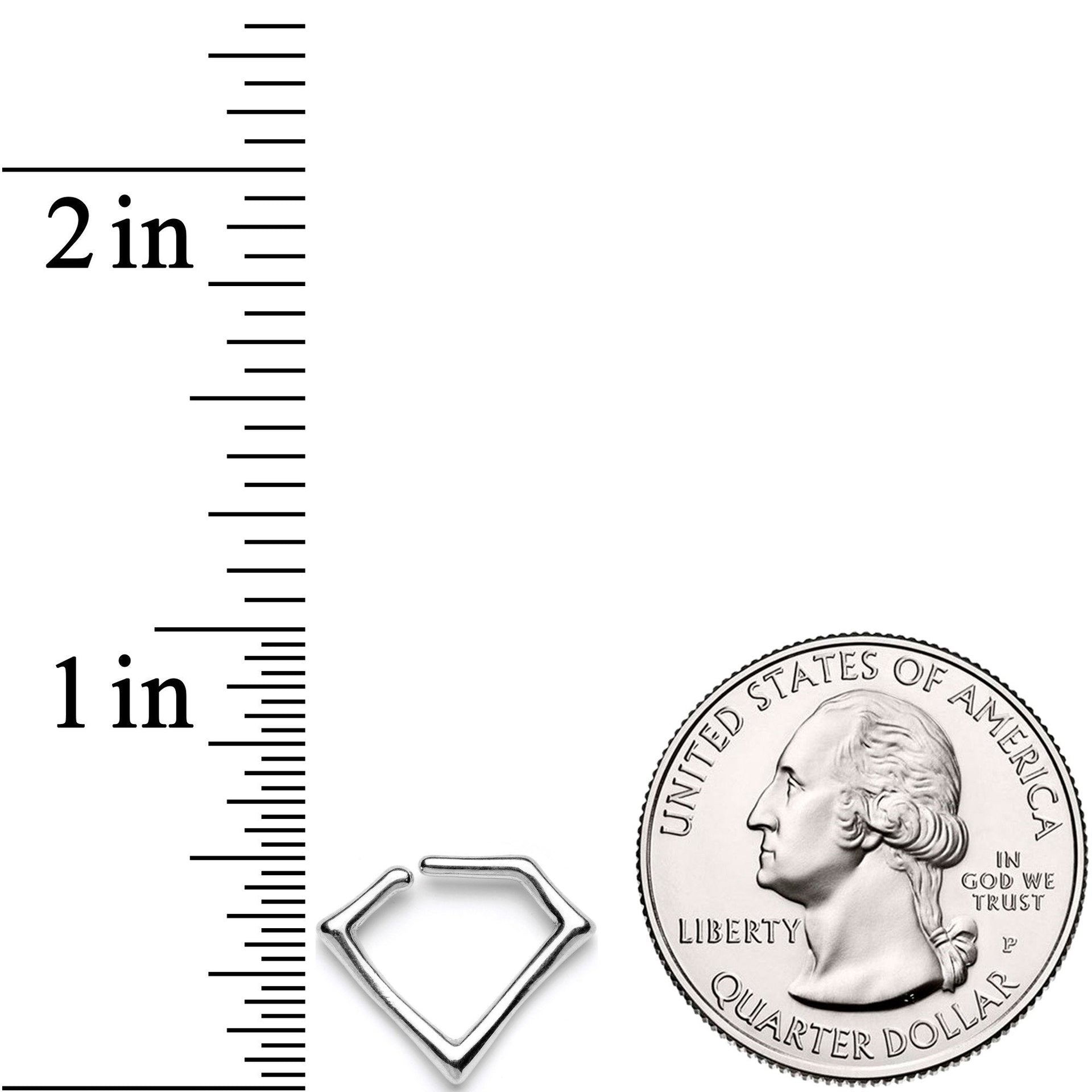 16G 5/16 Rhombus For Royalty Closure Ring