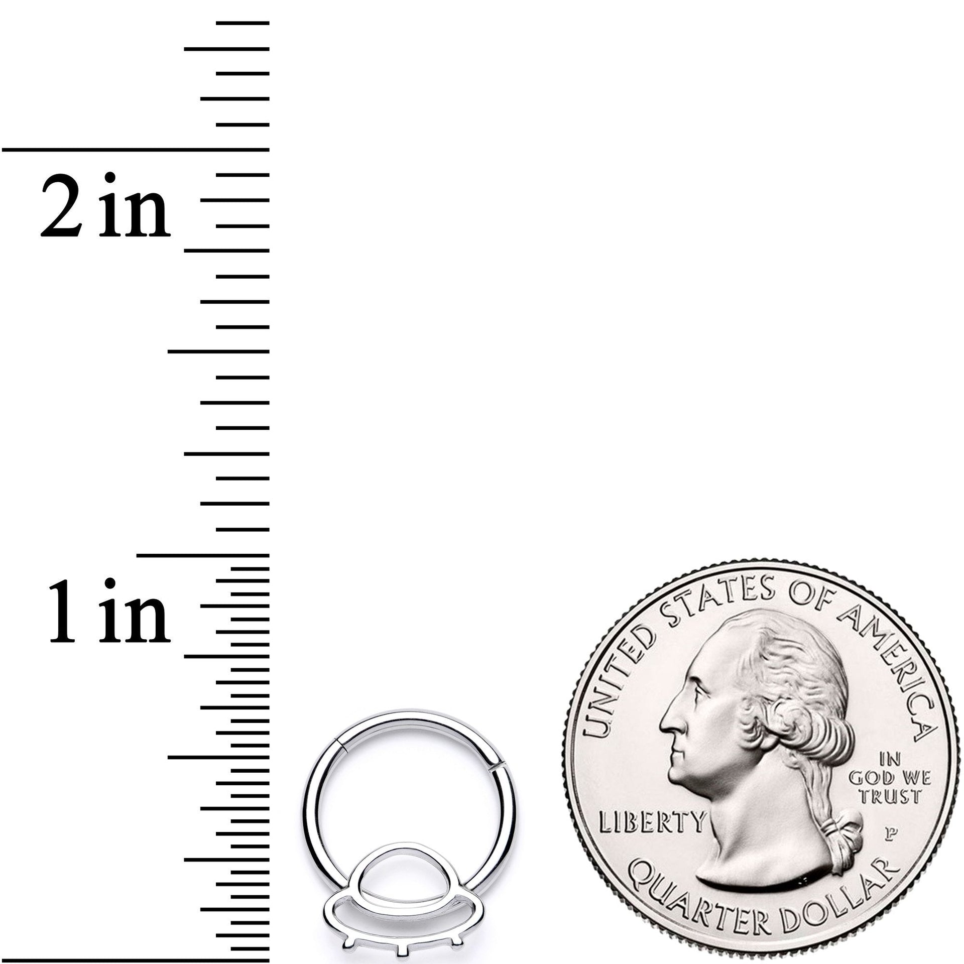 16G 3/8 Alien Spaceship Hinged Segment Ring