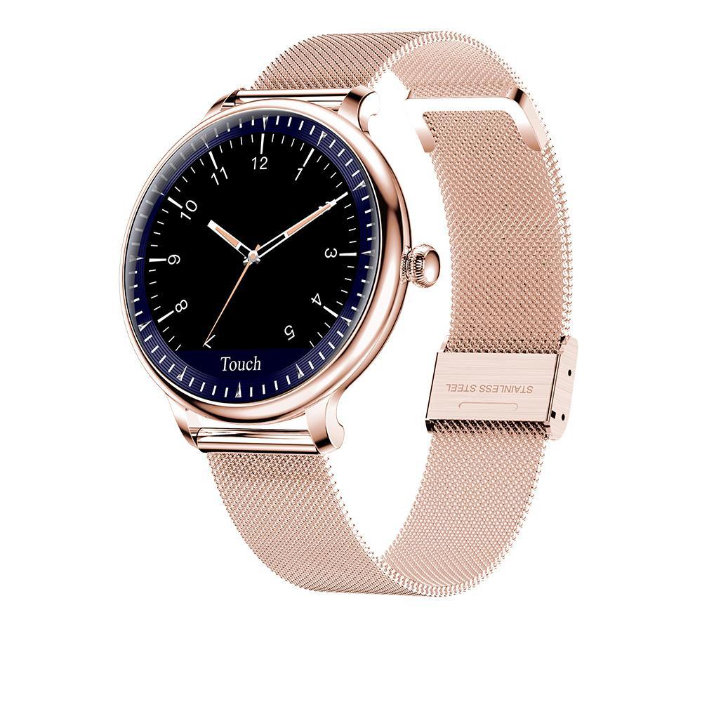 Women's Round Screen Smart Watch with Heart Rate Monitor