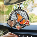 Personalized Memorial Photo Suncatcher Ornament - Memorial Gift Idea for Mother's Day/Father's Day - Your Wings Were Ready But My Heart Was Not