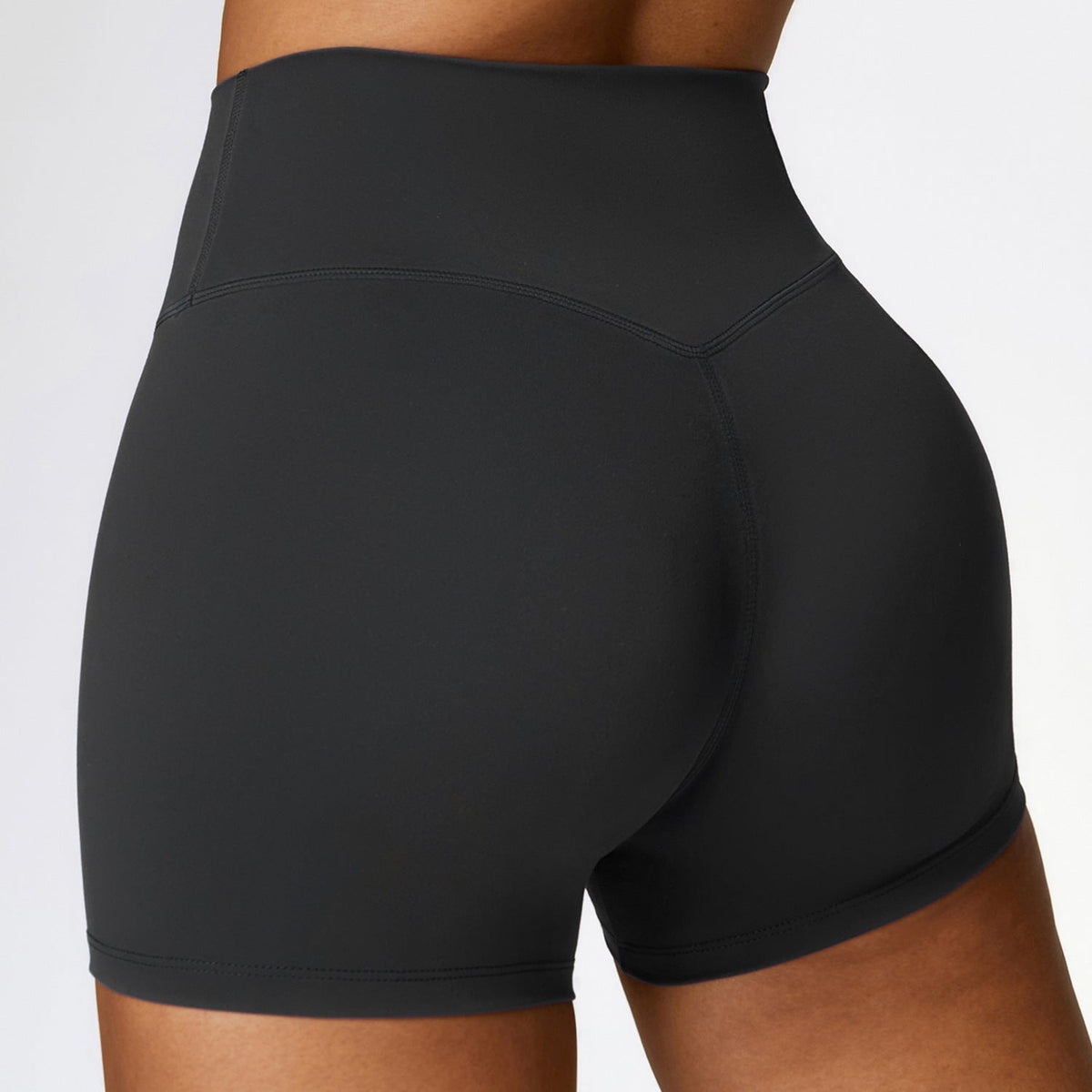 Women's High-Waist Hip-Lifting Yoga Shorts for Fitness & Running