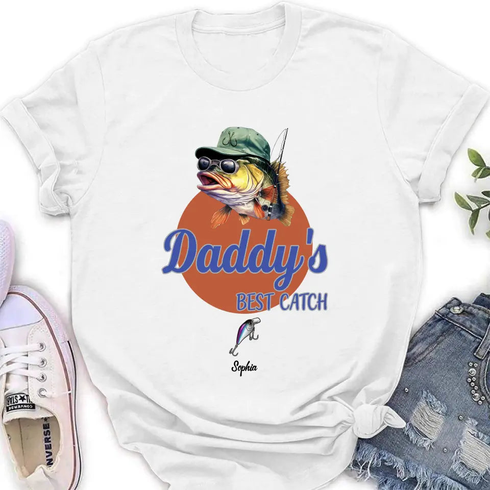 Personalized Fishing Shirt/Hoodie - Up to 6 Fishing Lures - Father's Day Gift Idea for Fishing Lovers - Daddy's Best Catch