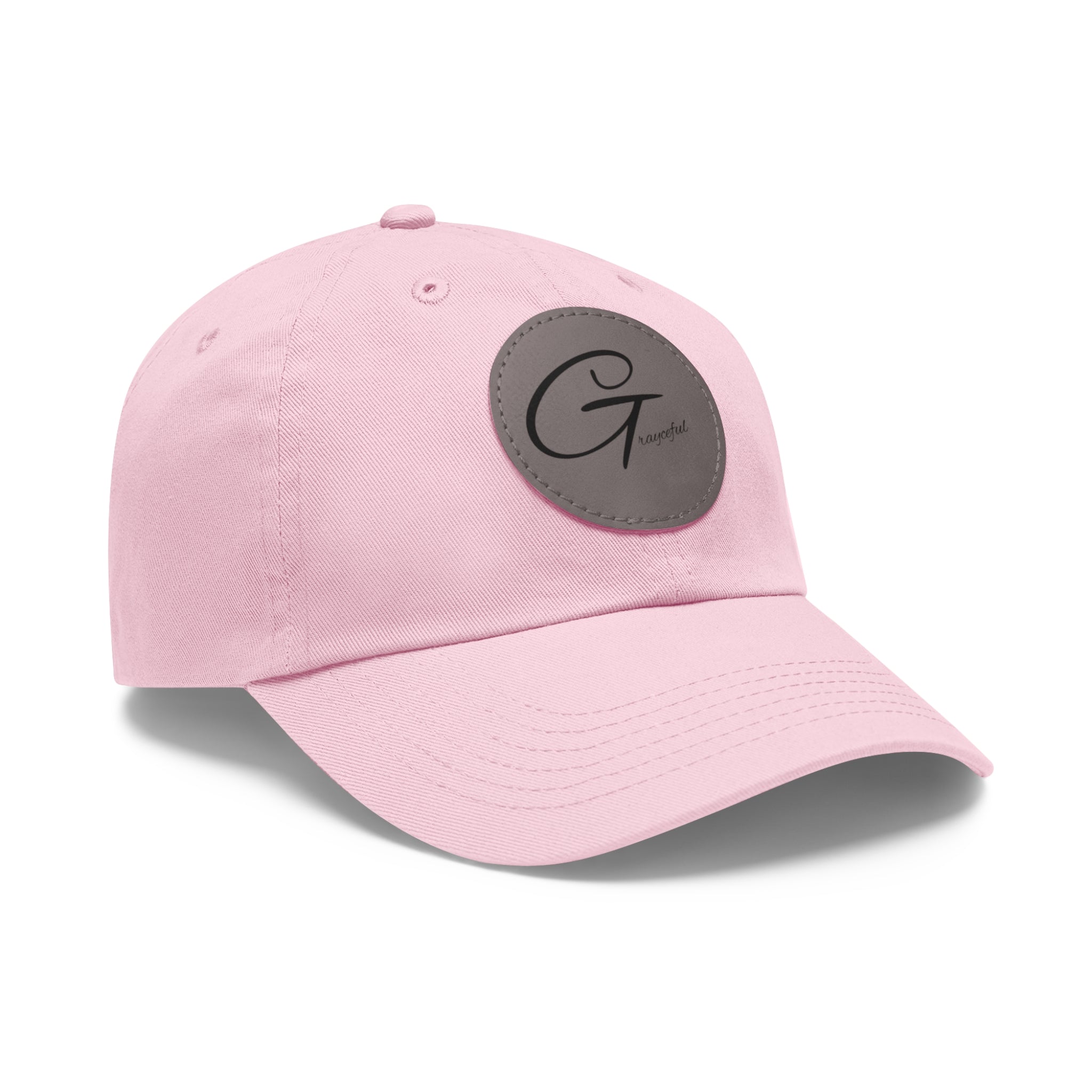 Unstructured Cotton Baseball Cap with Minimalist Leather Patch