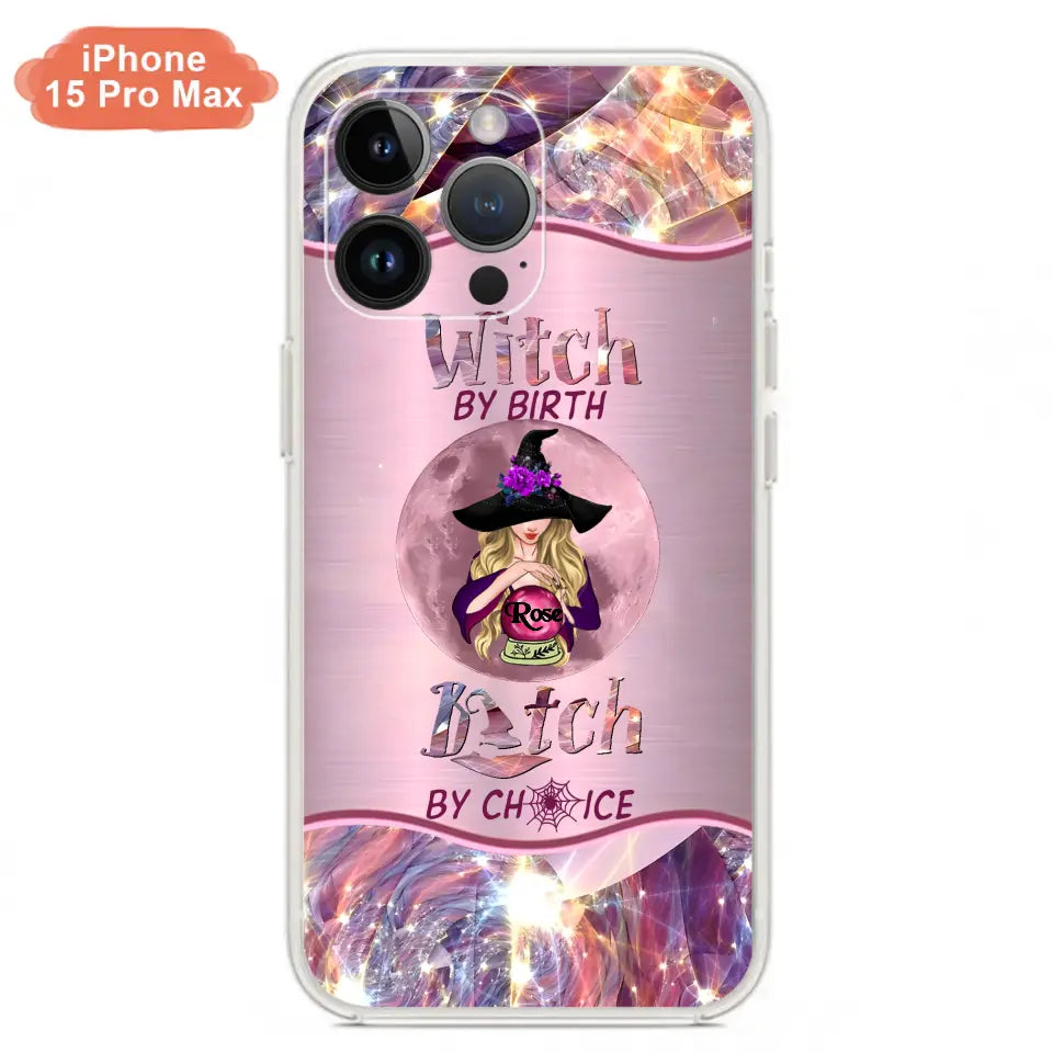 Witch By Birth Phone Case Personalized Halloween Gift for Her - Image 4