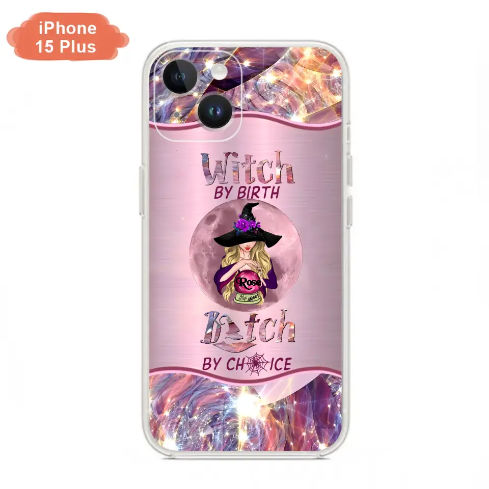 Witch By Birth Phone Case Personalized Halloween Gift for Her - Image 2