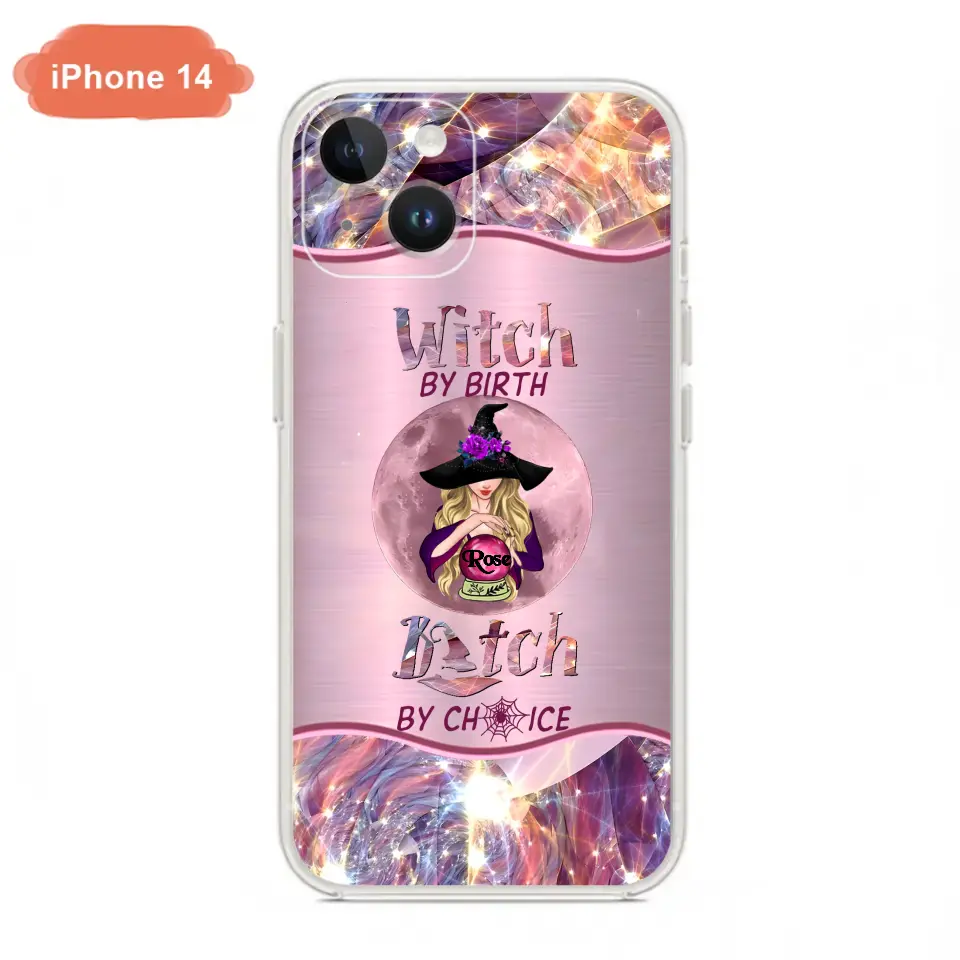 Witch By Birth Phone Case Personalized Halloween Gift for Her - Image 5