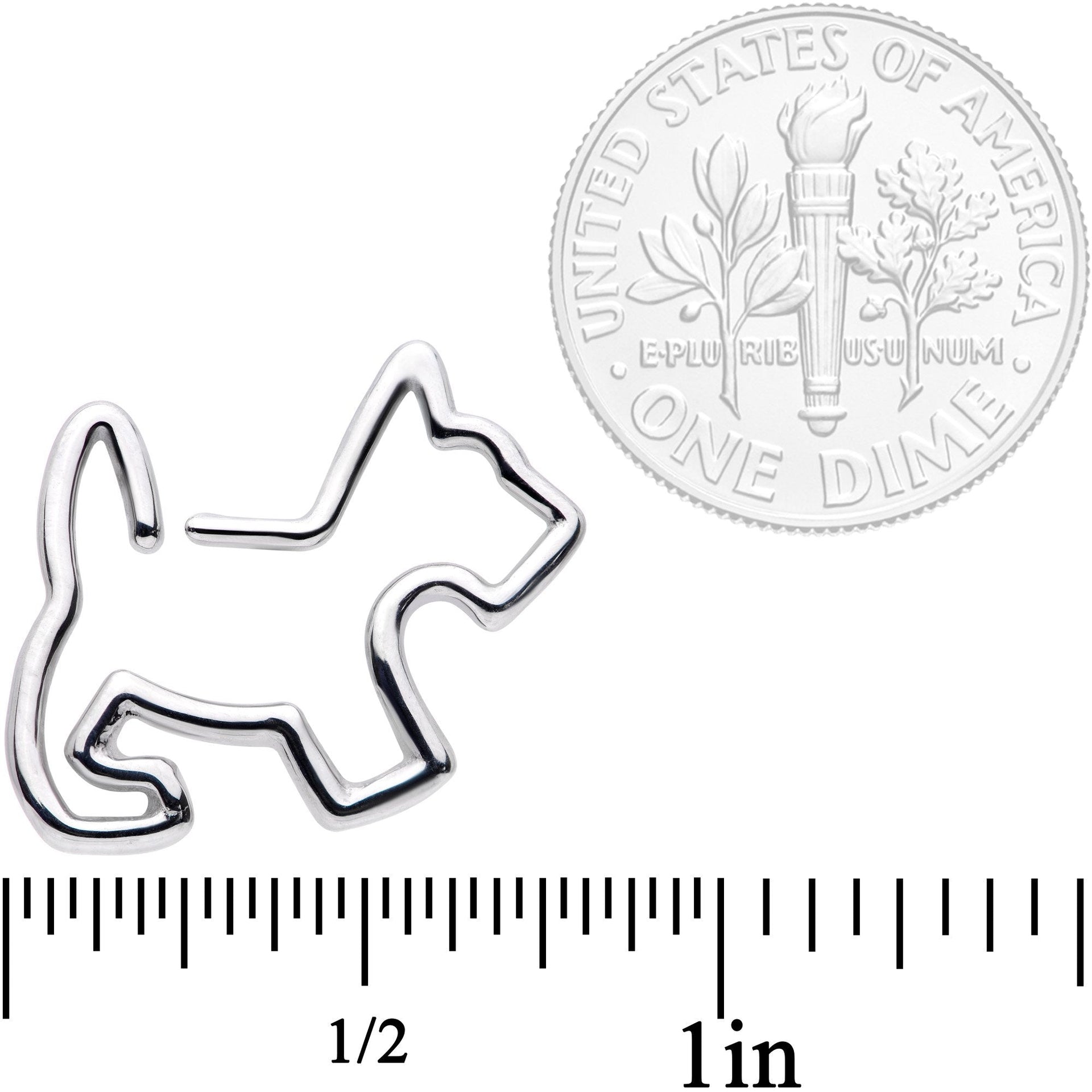 16G 5/16 Sweet Scotty Dog Closure Ring