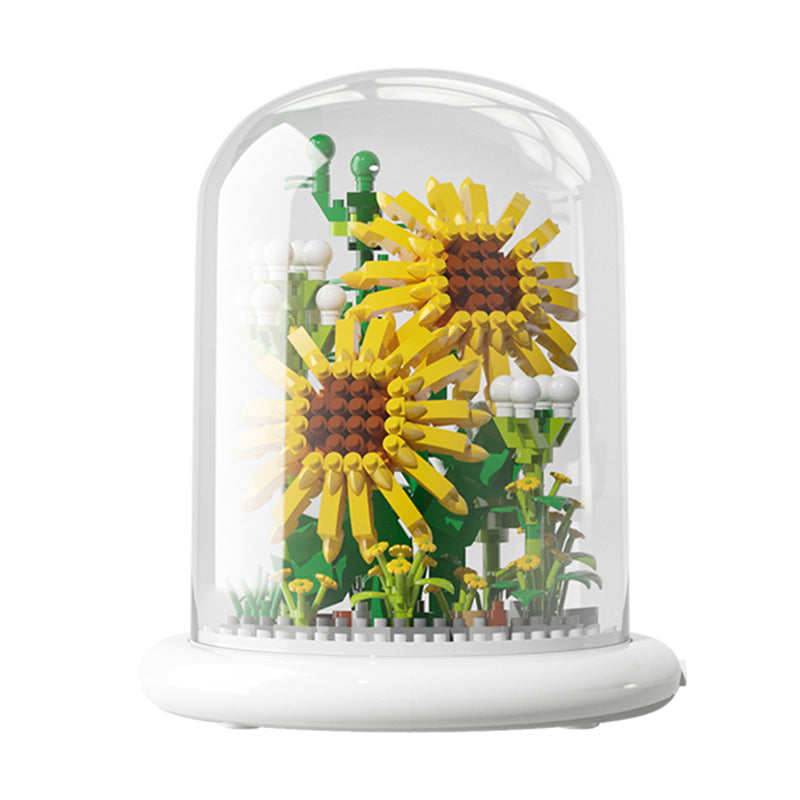 Eternal Flower Bouquet Sunflower Building Block Set