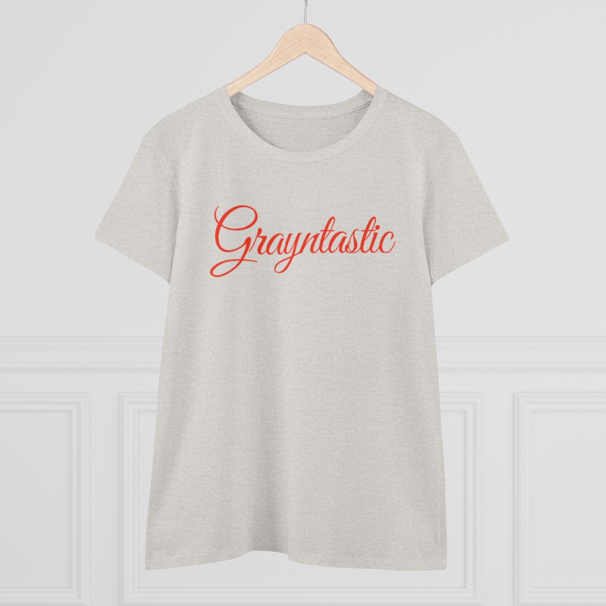Women's Midweight Cotton T-Shirt - Casual Minimalist Crew
