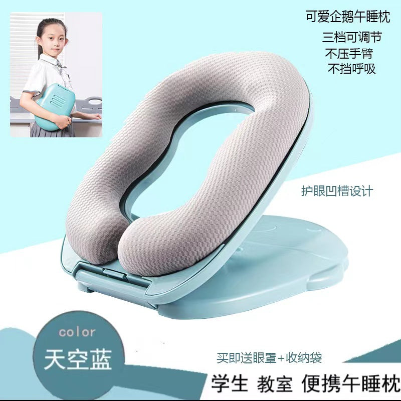 Golden Three-Stage Portable Napping Pillow for Kids