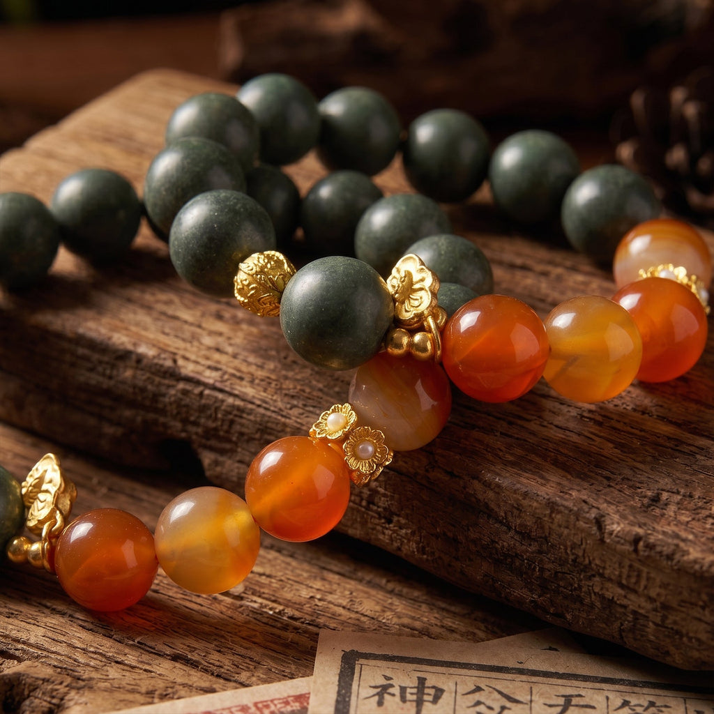 Versatile And Minimalist Chinese Herbal Bracelet