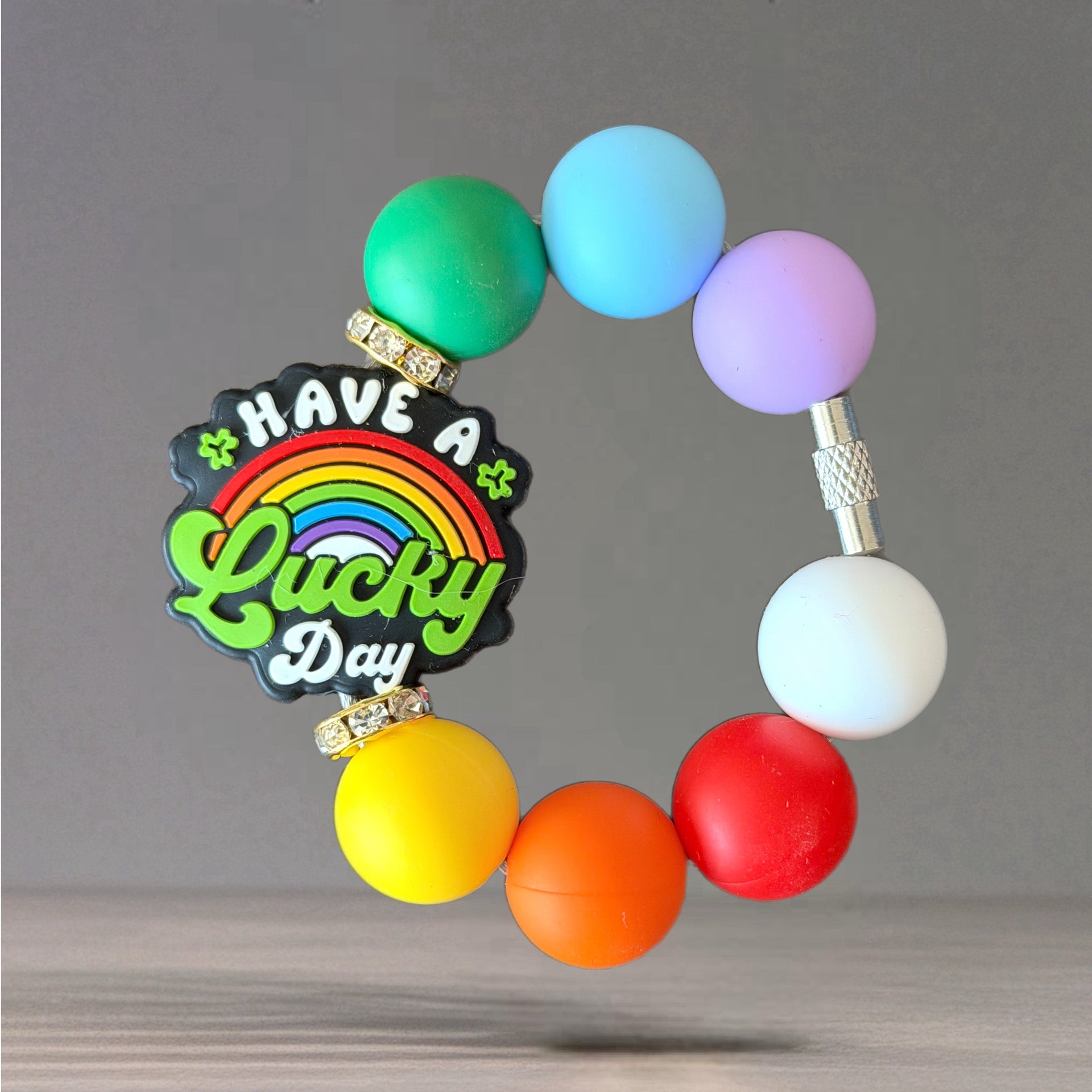 Lucky Rainbow Bracelet - Tumbler Handle Charm