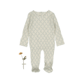 The Printed Romper - Lattice Blue