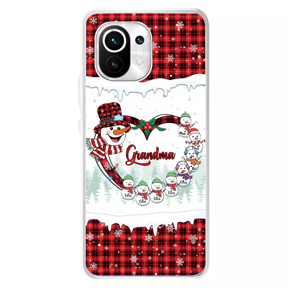 Personalized Christmas Grandma Children Phone Case - Gift For Grandma/Mom - Up to 8 Kids - Case For Xiaomi/Oppo/Huawei