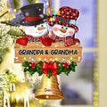 Personalized Grandpa & Grandma Acrylic Ornament - Christmas Gift Idea For Grandparents And Kids - Up to 10 Kids