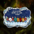 Personalized Family Acrylic Ornament - Christmas Gift Idea For Siblings/Brothers And Sisters - Up to 8 People - The Love Between Brothers And Sisters Is Forever