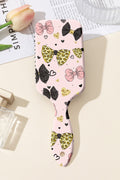 Pink Bowknot Print Air Cushion Comb - Gentle Scalp Massage