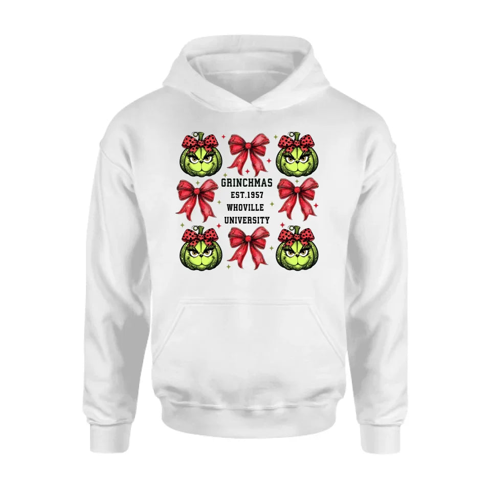 Personalized Grinchmas University T-shirt/Long Sleeve/Sweatshirt/Hoodie - Gift Idea For Christmas