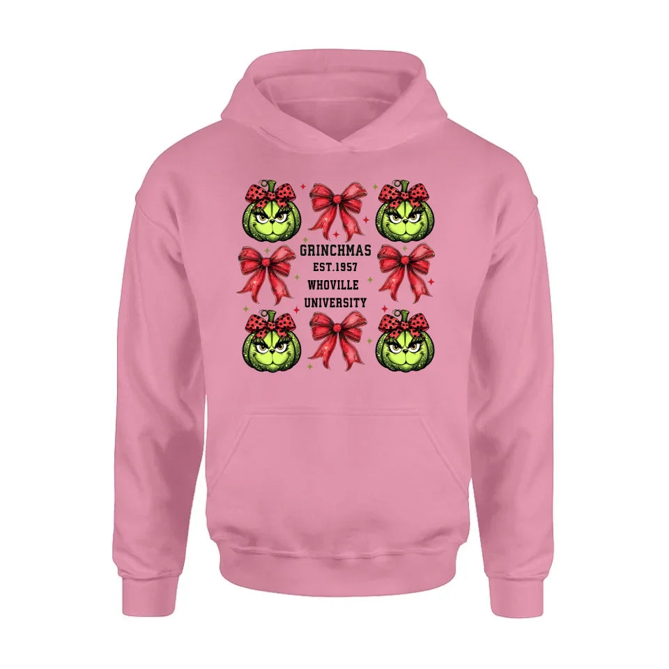 Personalized Grinchmas University T-shirt/Long Sleeve/Sweatshirt/Hoodie - Gift Idea For Christmas