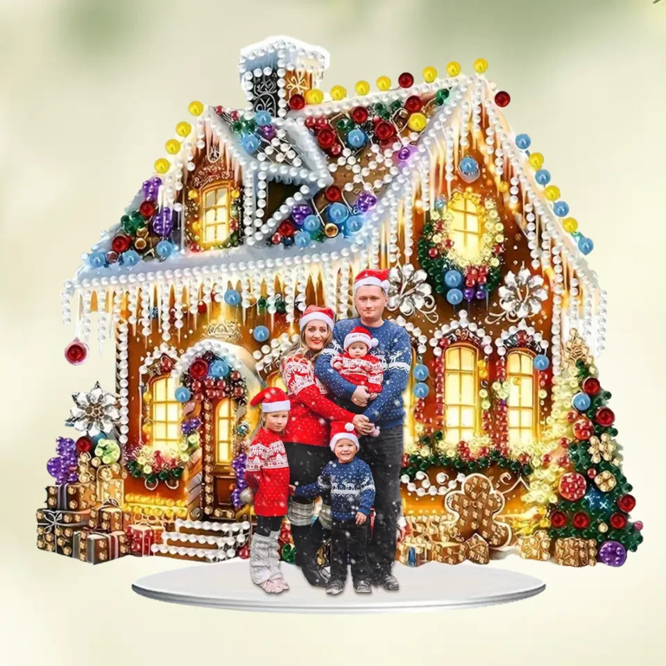 Personalized Family Image Christmas Acrylic Ornament - Upload Photo - Gift Idea For Family/Christmas